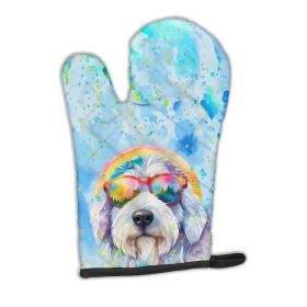 Old English Sheepdog Hippie Dawg Oven Mitt Heat Resistant Thick Oven Mitt for Hot Pans and Oven, Kitchen Mitt Protect Hands, Cooking Baking Glove (Default: Default)